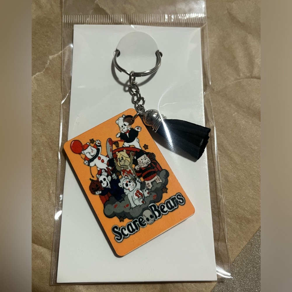 ScareBear Halloween Keychain - Double sided!